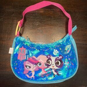 Little Pet Shop LPS Hasbro Party Time Purse Blue Pink 2015